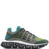 Versace Greca panelled slip-on sneakers