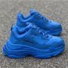 Balenciaga Allover Logo Triple S Blue