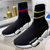 Balenciaga Speed 2.0 Black with Stripe Sneaker
