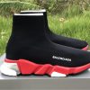 Balenciaga Speed Clear Sole Black/Red-White Sneaker