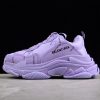Balenciaga Triple S Allover Logo Purple