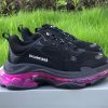 Balenciaga Triple S Clear Sole Black/Plum Red
