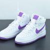Wmns Nike Air Force 1 High White Dark Orchid 334031-112
